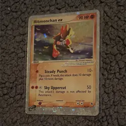 Hitmonchan ex 98/109 EX Ruby & Sapphire Holo Ultra Rare 90 HP English 2003 - Image 1