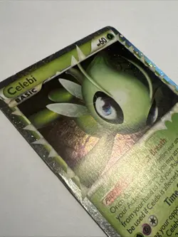 Celebi 92/102 Prime Rare HGSS Triumphant Pokemon Holo Moderately Played - Image 4