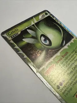 Celebi 92/102 Prime Rare HGSS Triumphant Pokemon Holo Moderately Played - Image 5