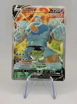 Pokemon TCG: Golurk V 181/203 Evolving Skies - Ultra Rare - NM - Image 1