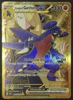 Pokemon CYNTHIA'S GARCHOMP EX 241/182 Hyper Rare DESTINED RIVALS ☆Near Perfect - Image 1