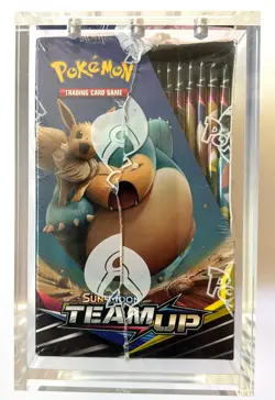 Pokemon TEAM UP Booster Box 36 packs FACTORY SEALED ACRYLIC CASE, FREE Shipping - Image 4