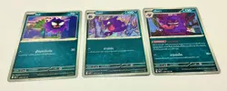 Pokemon Thai Gengar Haunter Gastly Evolution Line sv6aT Night Wanderer Rare - Image 2