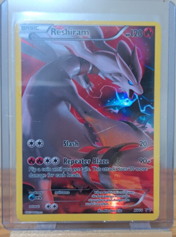 Pokemon TCG Reshiram XY74 Black Star Promo XY series, LP condition - Image 1