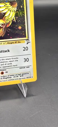 Pokemon Pidgeot 14/130 Holo Rare Base Set 2 80 HP Wing Attack Hurricane A1 - Image 4