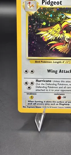 Pokemon Pidgeot 14/130 Holo Rare Base Set 2 80 HP Wing Attack Hurricane A1 - Image 5