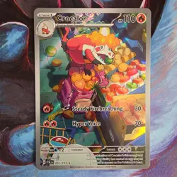 Crocalor 202/193 Sv02: Paldea Evolved Holo Pokemon TCG Near Mint Condition - Image 1