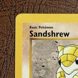 1st Edition Pokemon 1999 Sandshrew 062/102 Base Set (Shadowless) Never Played - Image 2