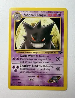 Pokemon Co Sabrina's Gengar 29/132 Gym Challenge Regular Eng Stage 2 90HP - Image 1