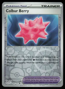 Colbur Berry 168/191 Uncommon Surging Sparks Pokemon Reverse Holo Near Mint - Image 1