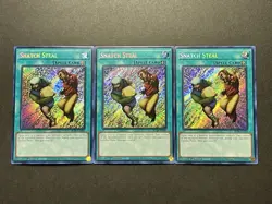 3x Snatch Steal | Secret Rares | BLTR-EN096 | NM | 1st Editions | YuGiOh! - Image 1