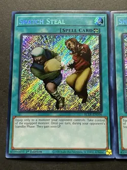 3x Snatch Steal | Secret Rares | BLTR-EN096 | NM | 1st Editions | YuGiOh! - Image 3