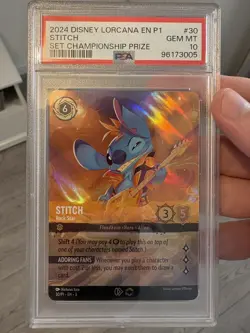 2024 Disney Lorcana League Promo Enchanted Stitch Championship Prize PSA 10 - Image 3