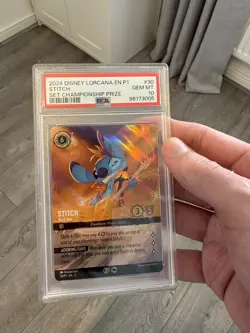 2024 Disney Lorcana League Promo Enchanted Stitch Championship Prize PSA 10 - Image 4