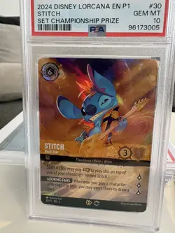 2024 Disney Lorcana League Promo Enchanted Stitch Championship Prize PSA 10 - Image 5