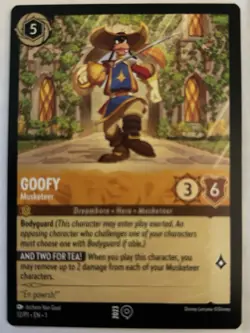 Disney Lorcana Goofy Musketeer 2023 Gamescom Promo 12/P1 - Image 2