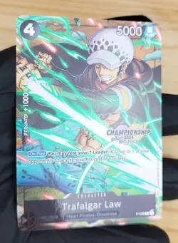 TEXTURED PROMO CS 2024 - Trafalgar Law P-038 - One Piece Card Game - OP TCG - Image 2