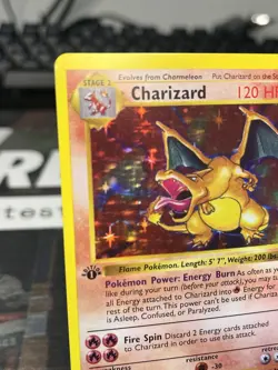 1st Edition Shadowless Charizard 4/102 Base Set Holo Pokemon /PRXY Fan Version - Image 3