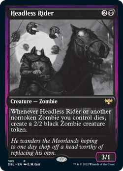 Headless Rider [Innistrad: Double Feature] Foil Near Mint - Image 1