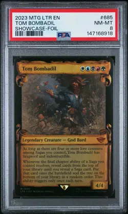2023 MTG THE LORD OF THE RINGS: TALES OF MIDDLE-EARTH #685 TOM BOMBADIL PSA 8 - Image 1