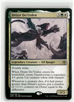 Drizzt Do'Urden Adventures in the Forgotten Realms MTG Lightly Played - Image 1