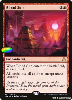 MTG Foil Blood Sun 92 Rivals of Ixalan NM Magic - Image 1