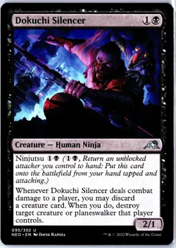 MAGIC TG: Kamigawa: Neon Dynasty #95 Dokuchi Silencer- Uncommon.M2A - Image 1