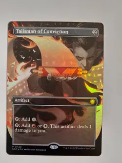 Talisman of Conviction (Borderless) Commander: Secrets of Strixhaven Foil - MTG - Image 1