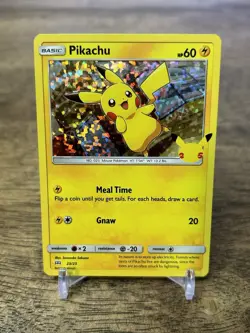 2021 POKEMON TCG PIKACHU - HOLO McDONALD'S COLLECTION 25TH ANNIVERSARY PROMO NM - Image 1