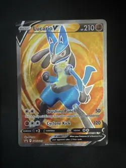 Lucario V SWSH213 Holo Promo Sword & Shield Promo Pokemon NM - Image 1