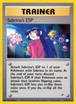 Lightly Played, English Pokemon Regular Sabrina's ESP - 117/132 - Uncommon - Unl - Image 1