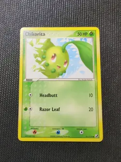 Pokemon TCG Chikorita EX Unseen Forces 51/115 Regular Common - Image 1