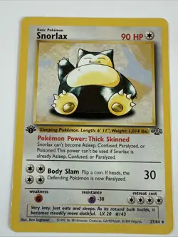 Snorlax First Edition 27/64 Jungle Regular Pokemon - Image 1
