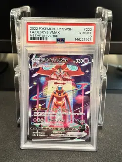 2022 POKEMON JAPANESE SWORD & SHIELD VSTAR UNIVERSE FULL ART/DEOXYS VMAX PSA 10 - Image 1