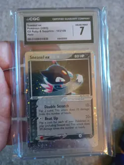 Sneasel ex EX Ruby & Sapphire 103/109 UR Pokemon TCG Graded CGC 7 - Image 1