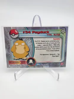 1999 Topps Pokemon Psyduck #54 Holo Foil LP TCG Nintendo TV Animation Edition - Image 2
