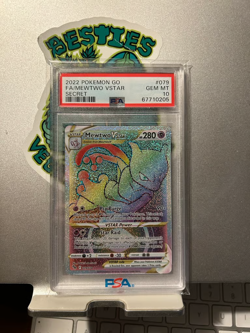 PSA 10 Gem Mint - 79/78 Secret Rare GO Pokemon Mewtwo Secret - Image 1