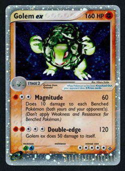 Pokemon Golem Ex 91/97 Ex Dragon Ultra Rare (LP) - Image 1