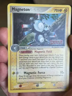 POKEMON MAGNETON #16/108 RARE HOLOFOIL POWER KEEPERS STAMPED MP CARD SEE PICS - Image 3