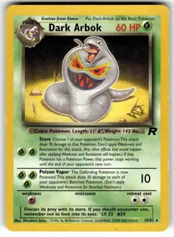 Dark Arbok [W Stamped] 19/82 Promo WoTC Promo Pokemon Lightly Played - Image 1