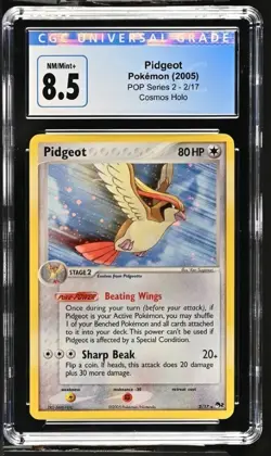 Pidgeot Cosmos Holo POP Series 2 2/17 CGC 8.5 NM-MT+ 2005 Pokemon Card - Image 1