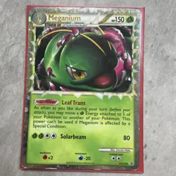 Pokemon Meganium Prime HGSS 08 Promo 2010 Full HOLO - Image 1