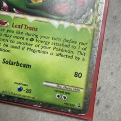 Pokemon Meganium Prime HGSS 08 Promo 2010 Full HOLO - Image 5