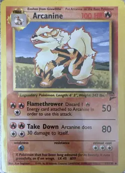 Arcanine 33/130 Uncommon Base Set 2 Lightly Played - Image 1