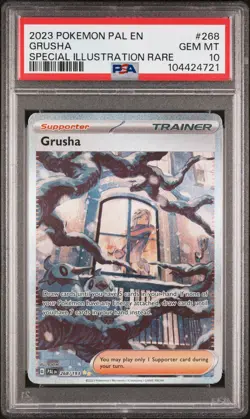 2023 POKEMON PAL EN-PALDEA EVOLVED SPECIAL ILLUSTRATION RARE #268 GRUSHA PSA 10 - Image 1