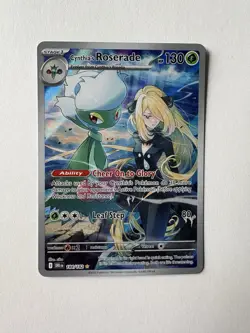 Cynthia's Roserade - 184/182 - Pokemon Destined Rivals Illustration Rare NM - Image 1