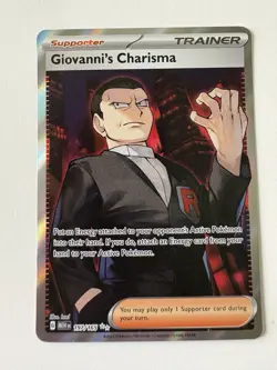 pokemon sv: 151 giovanni's charisma 197/165 NM - Image 1