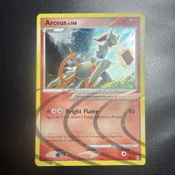 Arceus AR3 Fire Type Platinum Arceus Holo Rare Pokemon TCG Card - LP - Image 1