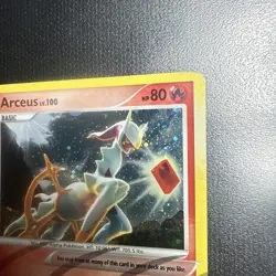 Arceus AR3 Fire Type Platinum Arceus Holo Rare Pokemon TCG Card - LP - Image 2