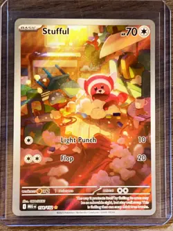 2025 Mega Evolution Stufful Holo Secret Rare #154/132 - Image 1